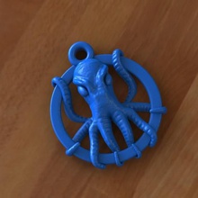 cthulhu keychain 4 jewelry keyring monster octopus lovecraft poe 3d print model - Mito3D
