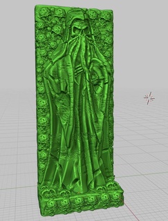 cthulhu vieux dieux chaos wargaming terrain statue démon mort crâne bases 3d print model - Mito3D
