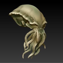 cthulhu crânio a arte demônio alien 3d print model - Mito3D
