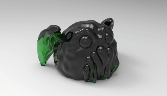 cthulhu slime monster tabletop rpg toy fun 28mm 3d print model - Mito3D