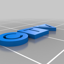 ctv logo 3d print model - Mito3D