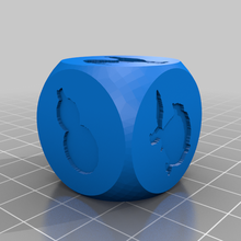 caranguejo dados damclock cubo xuc verificado 3d print model - Mito3D