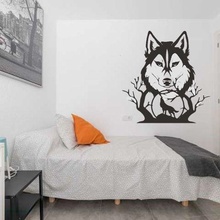cuadro lobo wolf painting art table decor 3d print model - Mito3D