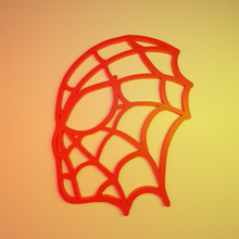 cuadro hombre araña maravilla superhéroe rojo colgar decoracion ara hogar 3d print model - Mito3D