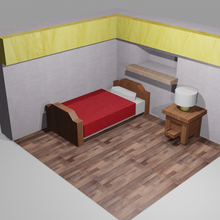 cuarto habitación arquitectura juego 3d print model - Mito3D