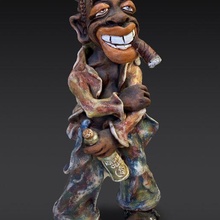 Cuba homme statue art sculpture 3d print model - Mito3D