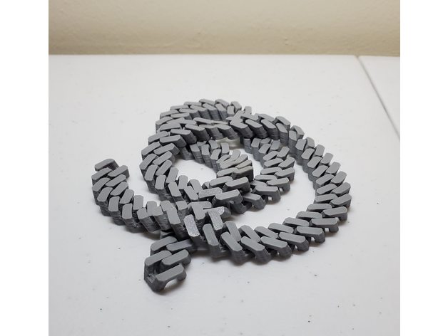 louis vuitton LV cuban chain with box lock 3D model 3D printable