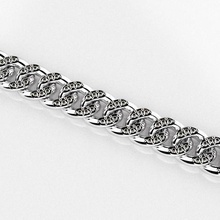 cubano cadeia de diamantes jóias pulseira ouro o link arames diamante pedra gemas jóia sterling prata printable a arte cubanchain pulseiras colar colares 3d print model - Mito3D