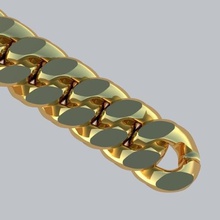 cubano colar de cadeia jóias matriz 8 rinoceronte 5 6 dwg dxf stl ouro 3d print model - Mito3D