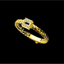 cubain bague bijoux chaîne conception anneaux 3d print model - Mito3D