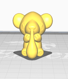 cubchoo pok mon ice teddy bear nintendo cute keychain 3d print model - Mito3D