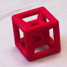 cube within Ornament Kunst Würfel geometrisch Hyperwürfel openscad Tessarakt 3d print model - Mito3D