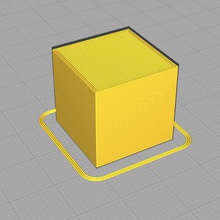 cube various easy simple volume volumen wrfel test print dice 3d print model - Mito3D