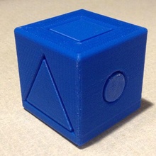 cubo attrezzo calibrazione scrivania giocattolo puzzle misurare geometria calibrare stampante 3d print model - Mito3D