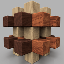 cube jeu 3dpuzzle art bois de la décoration puzzle le travail du puzzles 3d print model - Mito3D