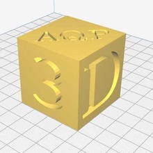 cube 3d-aqp-tests - arequipa 3d Würfel tests verschiedene Eimer 3d print model - Mito3D