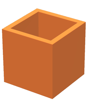 cube 8 d06 pot conception récipient 3d print model - Mito3D