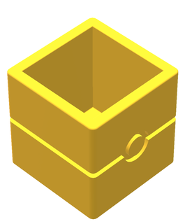 cube 8 Pokémon pot conception récipient 3d print model - Mito3D