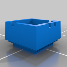 cube cendrier cigarette articulations conteneurs 3d print model - Mito3D