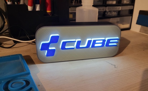 cube bikes - led lamp mountainbike 3d print model - Mito3D