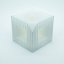cube birdhouse home 3d printed outdoor garden 3d print model - Mito3D