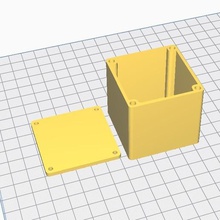 caja cubo hermético a través de m3 inserta la herramienta cuadro inserte 3d print model - Mito3D