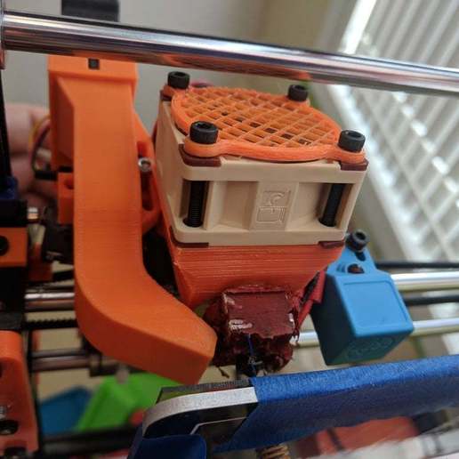 Würfel Wagen 40mm hotend Ventilator Leichentuch Halter Unterstützung Werkzeug e3d v6 flsun Kühlkörper Kühlung induktiv Sensor 3d Drucker Zubehör 3D print model - Mito3D