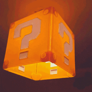 Würfel Decke Lampe Super Mario Beleuchtung bros Zimmer Nintendo Film luigui Pilz Star Leuchter Licht Dekoration 3d print model - Mito3D