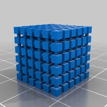 cube 6x6x6 art math 3d print model - Mito3D