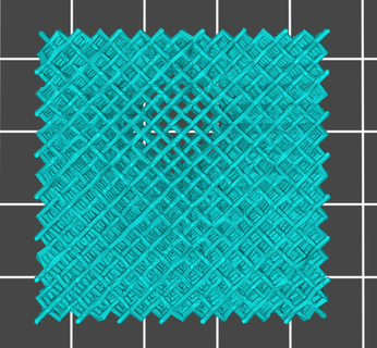 cube diamond lattice structure 3d print model - Mito3D