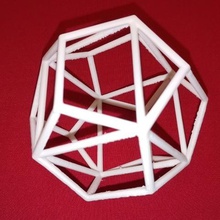 cube dodecahedron art math 3d print model - Mito3D