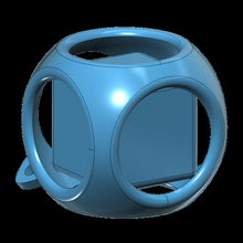 cube enclosed sphere gadget art toy 3d print model - Mito3D