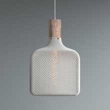cube flat honeycomb mesh lamp home design architecture furniture lighting light shade 3d print model - Mito3D