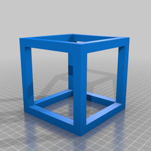 cube frame 3d print model - Mito3D