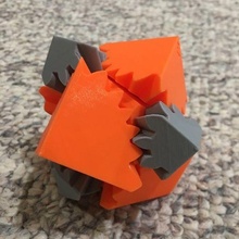 cubo engranajes 1 2 proporción apartado partes engranaje tornillos Ingenieria 3d print model - Mito3D
