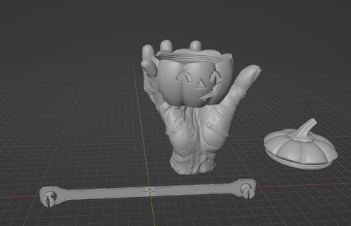 cube hand thing wednesday 3d print model - Mito3D
