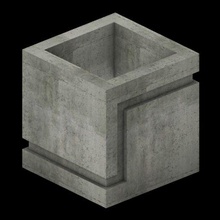 cube mould cavities bucket cavity pot mold concrete moulds matrix cactus succulent 3d print model - Mito3D