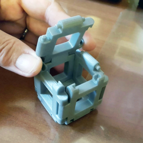 cube mount making puzzle game 3D print model - Mito3D