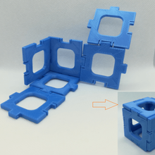 cubo de redes plantillas plazas art la geometría modelo plantilla matemáticas 3d print model - Mito3D