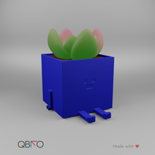 cube planter pot plant stlfile succulent flowerpot planter3d cuteplanter cute 3d print model - Mito3D
