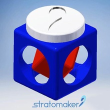 cubo prisioneiro stratomaker vários mascote 3d print model - Mito3D