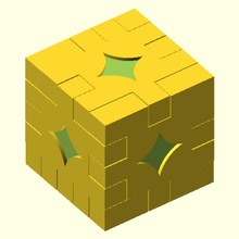 cube puzzle jeu 2d-puzzle 3d-puzzle de 3d print model - Mito3D