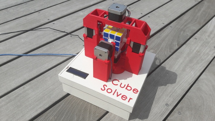 cube solveur arduino projet électronique robot robotique rubiks 3d print model - Mito3D