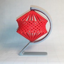 cube spinning cage hyperboloid art math 3d print model - Mito3D