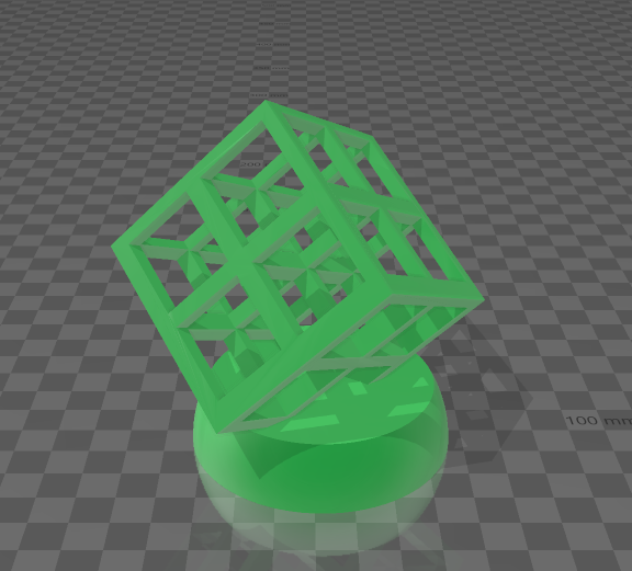 cubo estátua 3D print model - Mito3D