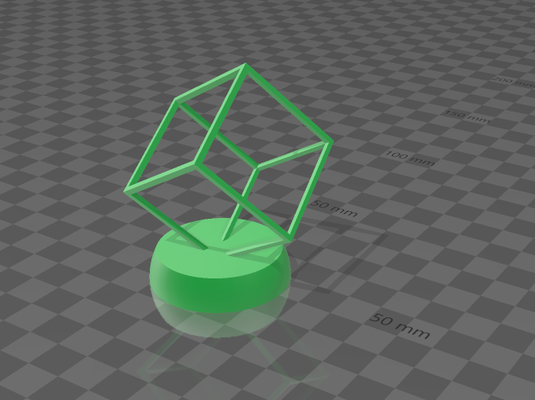 cube statue 2 3d print model - Mito3D