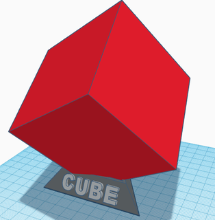 cubo estatuilla cifras 3d print model - Mito3D