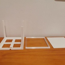 cubo suporte litofanos 10x10 arte cubik luz gadget 3d print model - Mito3D