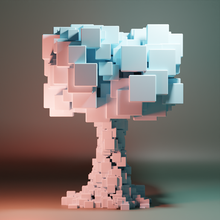 cubo árbol 3d print model - Mito3D