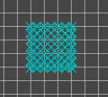 cubo vértice celosía estructura 3d print model - Mito3D